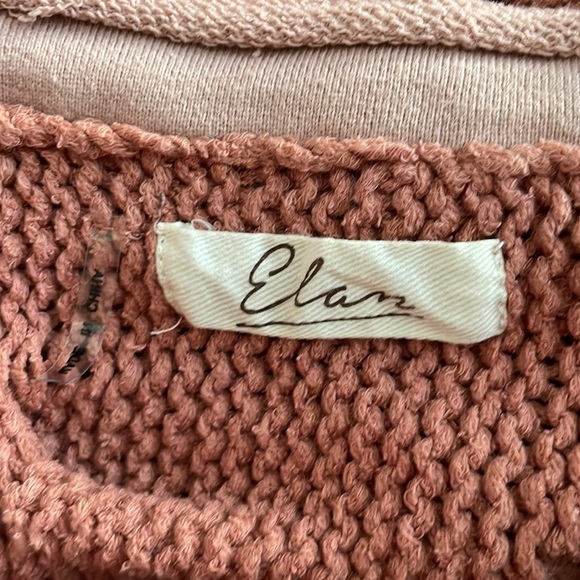 Elan Lena Wide Neck Chunky Knit Balloon Sleeve Sweater Size Medium - Picture 4 of 6